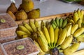 Ripe tasty bananas fruits Thai food Koh Samui in Thailand