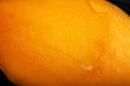 Ripe and tasty egyption Mango texture. macro shot Royalty Free Stock Photo