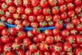 Ripe tasty red tomatoes at baazar