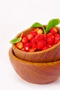 Ripe and tasty strawberry isolated on white background Royalty Free Stock Photo