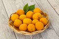 Ripe tasty sweet apricots heap Royalty Free Stock Photo