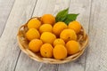 Ripe tasty sweet apricots heap Royalty Free Stock Photo