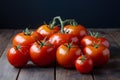 Ripe tomato vegetables displayed beautifully on the kitchen table