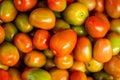 Ripe tomatos fresh and healty food, Green and red tomatoes Royalty Free Stock Photo