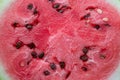 ripe watermelon with black seeds Royalty Free Stock Photo