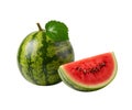 Ripe watermelon isolated Royalty Free Stock Photo