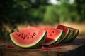 Ripe watermelons food. Generate Ai