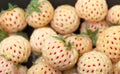 Ripe White strawberries, pineberries Royalty Free Stock Photo