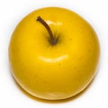 Ripe yellow apple isolated on white background Royalty Free Stock Photo