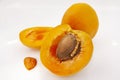 Ripe yellow beautiful apricot