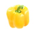 Ripe yellow bell pepper isolated Royalty Free Stock Photo