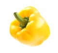 Ripe yellow bell pepper isolated Royalty Free Stock Photo