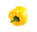 Ripe yellow bell pepper isolated Royalty Free Stock Photo