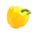 Ripe yellow bell pepper isolated Royalty Free Stock Photo