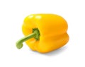 Ripe yellow bell pepper isolated Royalty Free Stock Photo