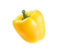 Ripe yellow bell pepper isolated Royalty Free Stock Photo