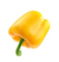 Ripe yellow bell pepper isolated Royalty Free Stock Photo