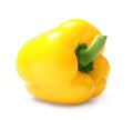 Ripe yellow bell pepper isolated Royalty Free Stock Photo