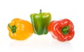 Ripe Yellow, Green and Red Paprika Royalty Free Stock Photo