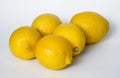 Ripe yellow lemons