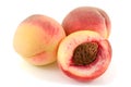 Ripe,yellow peaches. Royalty Free Stock Photo