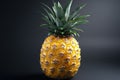 Ripe Yellow Pineapple on Dark Background Royalty Free Stock Photo