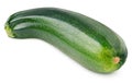 Ripe zucchini or courgette isolated on white Royalty Free Stock Photo