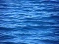 Riples, waves on blue sea Royalty Free Stock Photo
