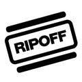 Ripoff black stamp Royalty Free Stock Photo