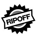 Ripoff black stamp