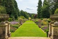 Large herbaceous border with perennial flowering plants. Royalty Free Stock Photo