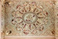 Neo-classical shell mosaic picture decoration of garden pavilion.