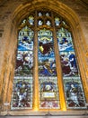 Stained Glass in Ripon Cathedral in North Yorkshire England