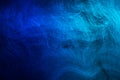 Ripped background with waves, dark background with blue and light blue reflections, old and black textured background Royalty Free Stock Photo