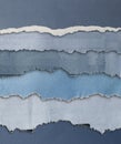 Ripped blue paper edges Royalty Free Stock Photo