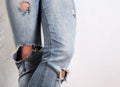 Ripped jeans Royalty Free Stock Photo