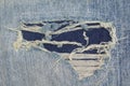 Ripped jeans,texture jeans,fashion jeans,retro,Blue jeans,denim jeans, vintage jeans,background, textile Royalty Free Stock Photo