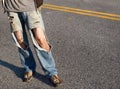 Ripped Jeans Royalty Free Stock Photo