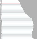 Ripped notebook paper Royalty Free Stock Photo
