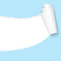 Ripped open paper light blue Royalty Free Stock Photo