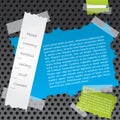 Ripped paper website template design