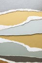 Ripped up pieces of coloured paper with copy space Royalty Free Stock Photo