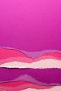 Ripped up pieces of coloured paper with copy space Royalty Free Stock Photo