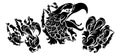 Ripping Tearing Bald Eagle Hawk Head Claw Talons Royalty Free Stock Photo