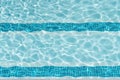 Ripple Clear Blue Water in Swimming Pool with Sun Reflection Royalty Free Stock Photo