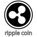 Ripple coin symbol, icon, sign, emblem. Vector