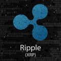 Ripple cryptocurrency background