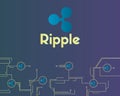 Ripple cryptocurrency blockchain network style background