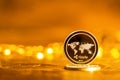 Ripple cryptocurrency coin Royalty Free Stock Photo