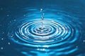 Ripple Effect: Abstract Water Background with Dynamic Ripples Royalty Free Stock Photo